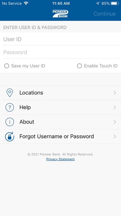 Pioneer Bank Mobile App screenshot-0