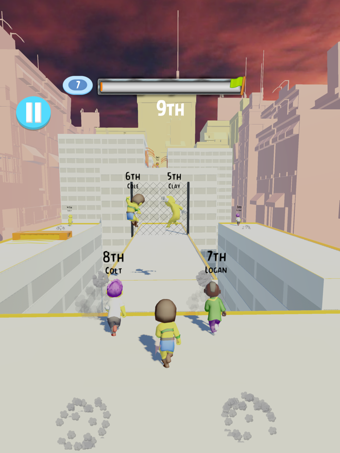 Rooftop Freestyle Parkour Race