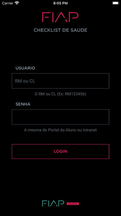 FIAP - Checklist de Saúde