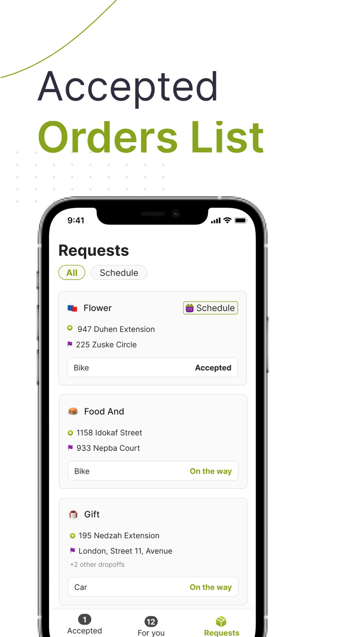 Hello Courier Driver