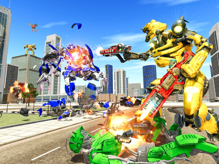 Bee Robot Transform War Game