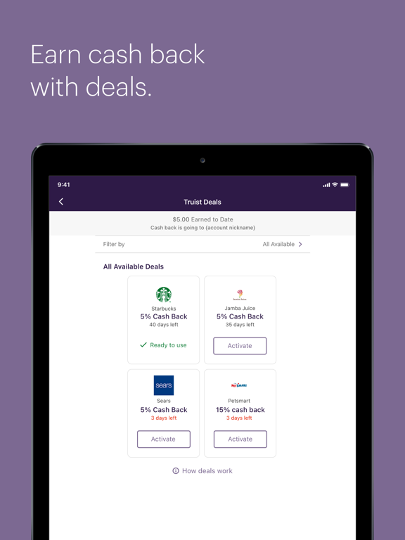 iPad Image of Truist Mobile