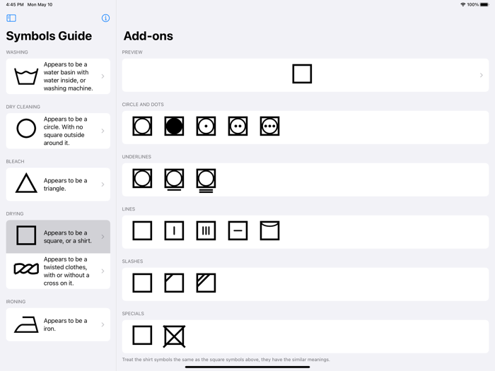 Laundry Symbols Guide