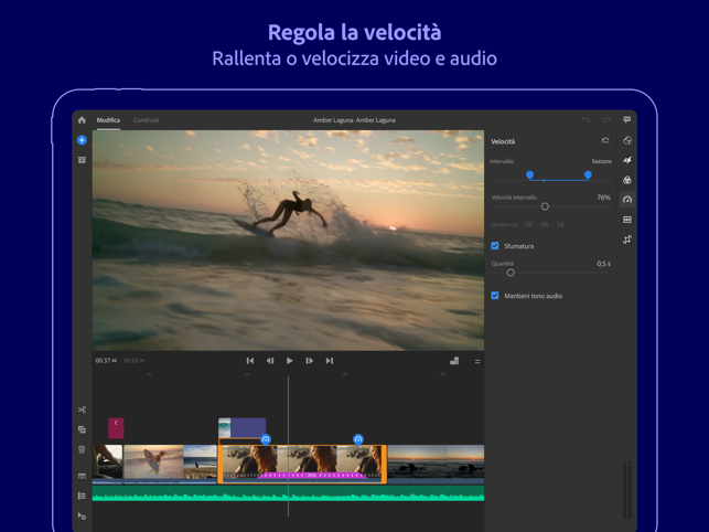 ‎Adobe Premiere Rush per video Screenshot