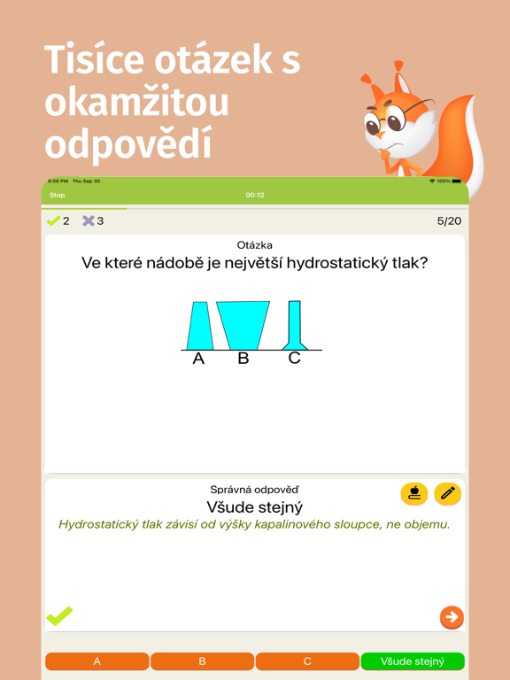 Fyzika Testy screenshot 3