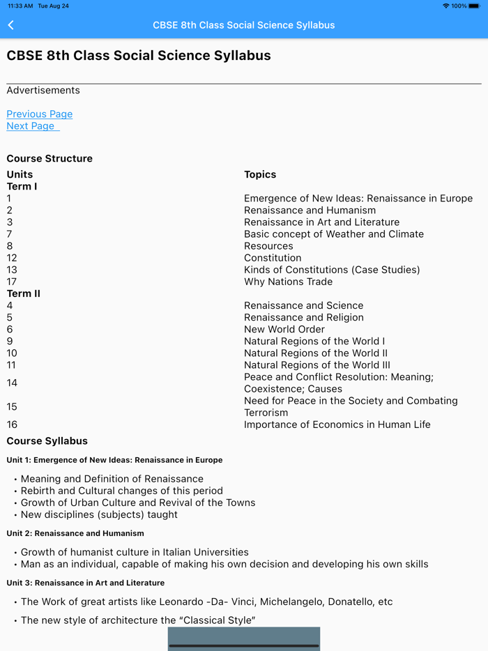 CBSE SYLLABUS Tutorial