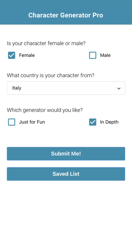 Character Generator Pro