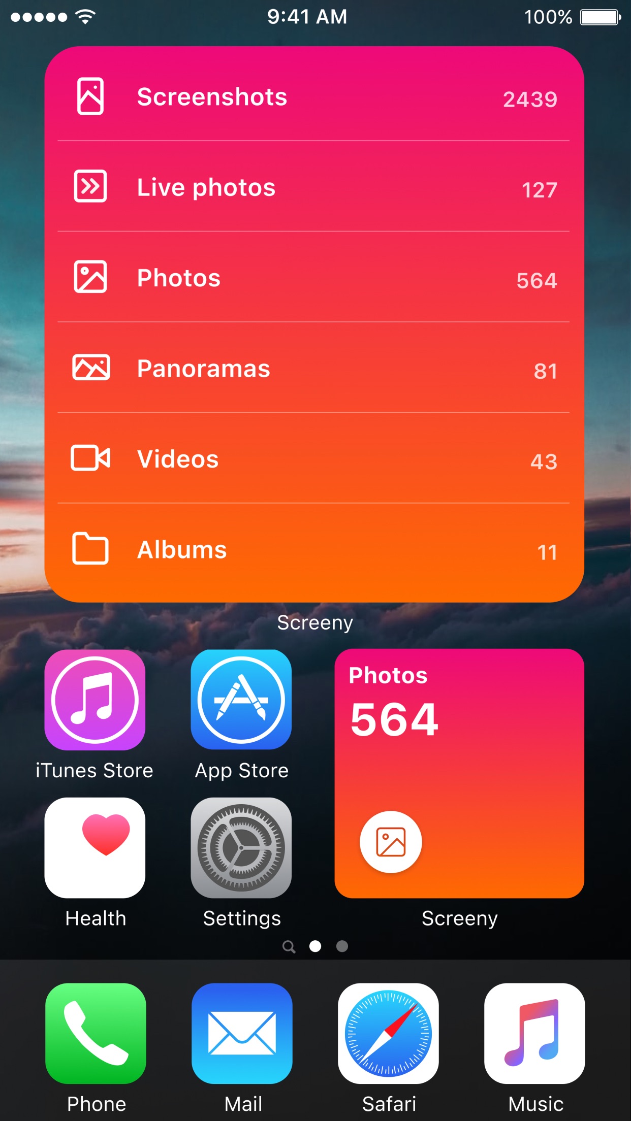 Screenshot do app Screeny 3.0