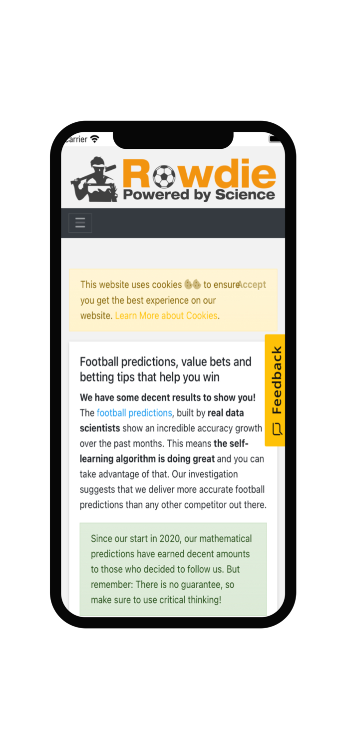 Rowdie Football predictions