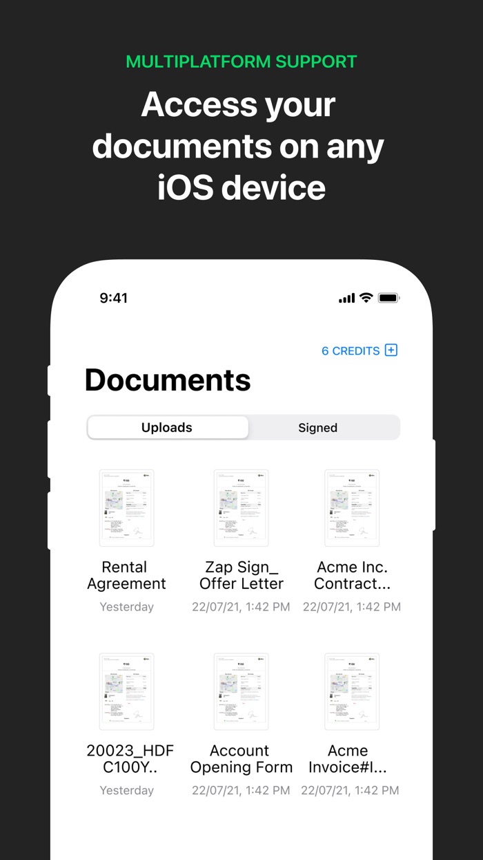 Zap Sign Scan, Sign  Share