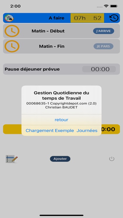 Gestion Quotidienne du Travail screenshot-3