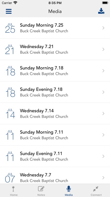 Buck Creek Baptist Church screenshot-2