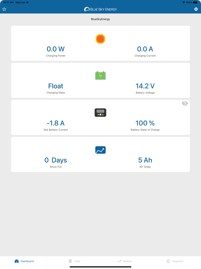 Blue Sky Energy BT Connect