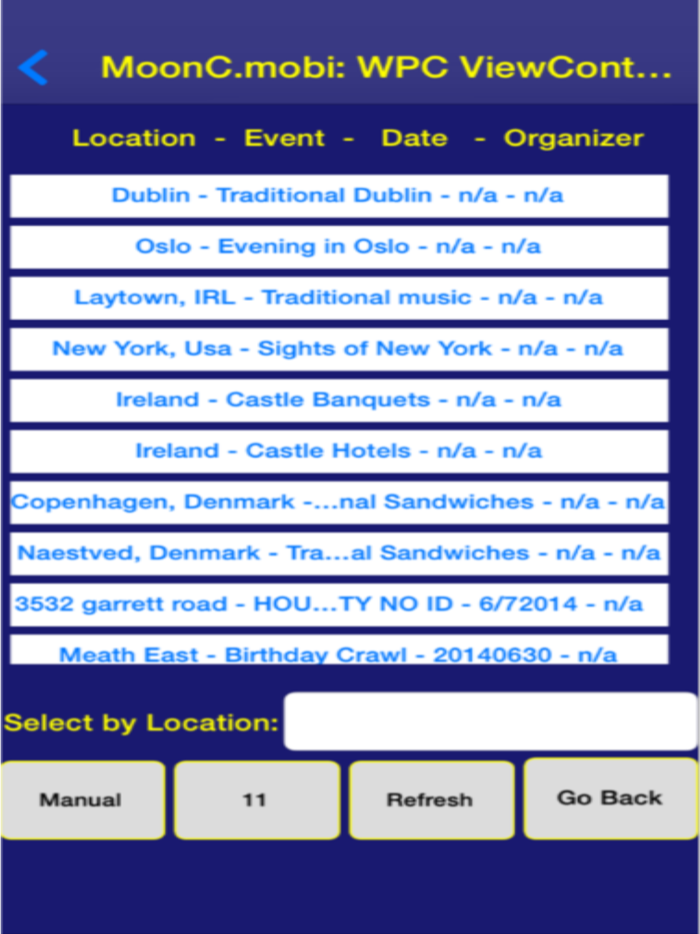 WannaPubCrawl Event Organizer