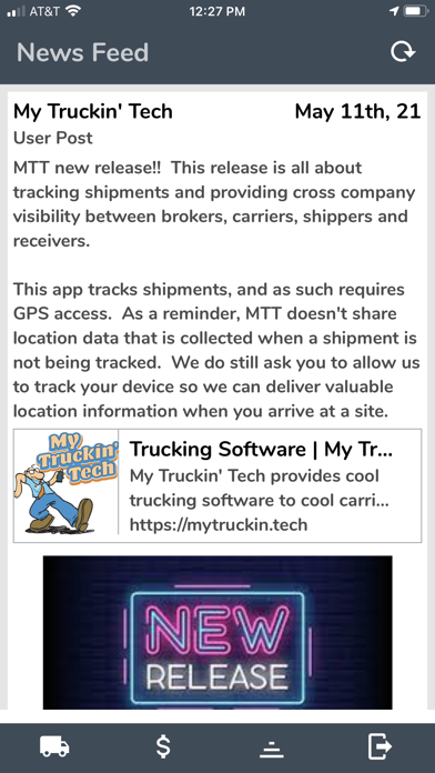 My Truckin' Mobile App screenshot 2