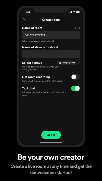 Spotify Greenroom - Talk Live screenshot-4