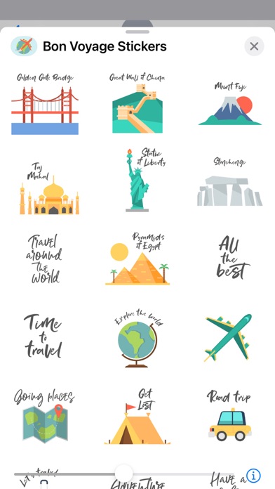 Bon Voyage Stickers screenshot 3