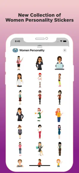 Game screenshot Women Personality Stickers! apk