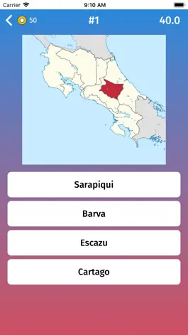 Game screenshot Costa Rica: Provinces Quiz hack