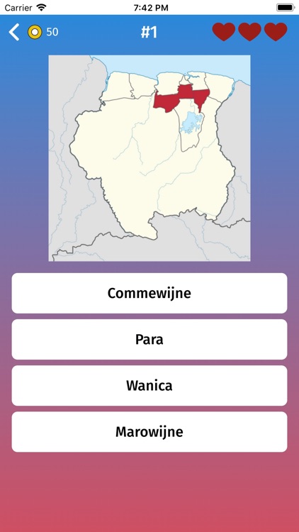 Suriname: Provinces Quiz Game