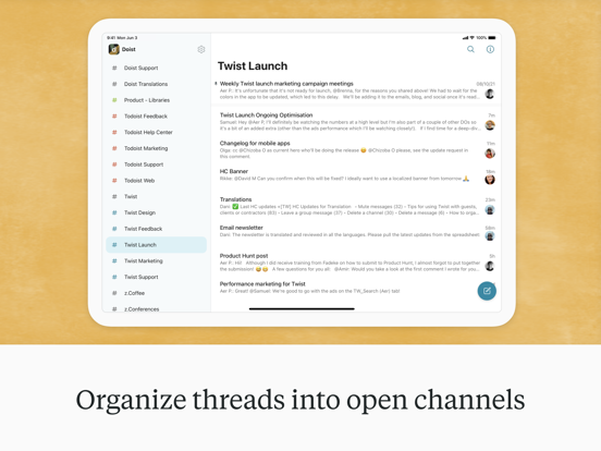 Twist: Organized Messaging screenshot 3