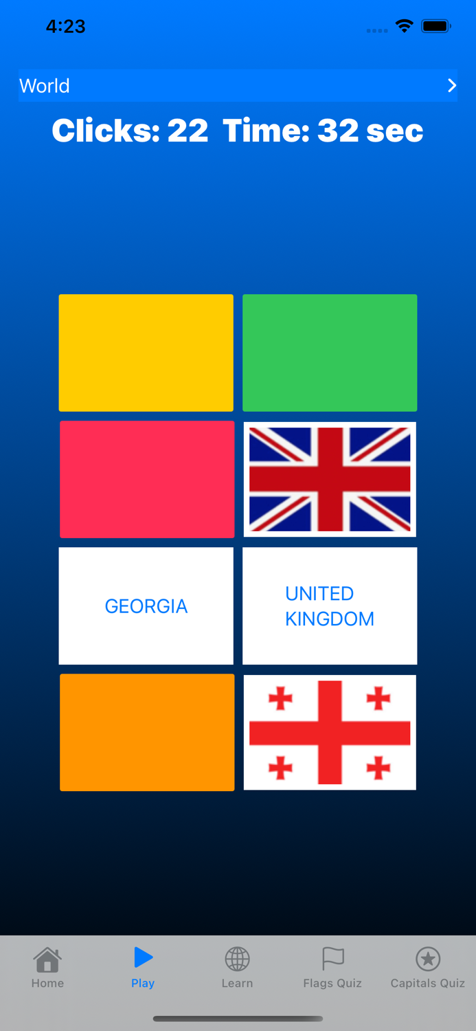Flags Learner App