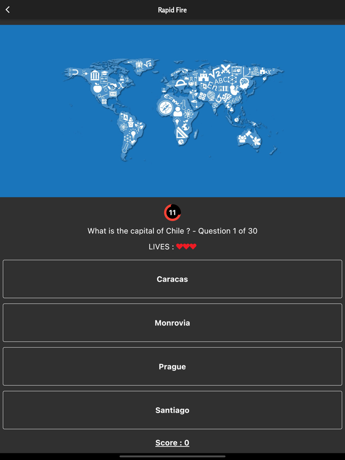 World Countries Trivia Game