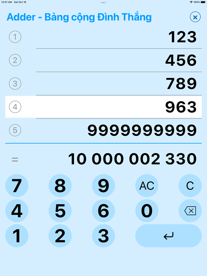 Adder - Bảng cộng Đình Thắng