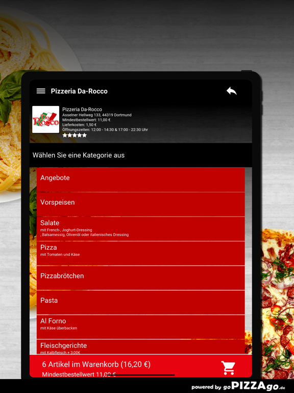 Pizzeria Da-Rocco Dortmund screenshot 8
