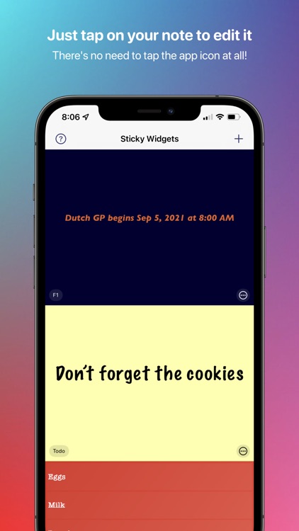 Sticky Widgets screenshot-1