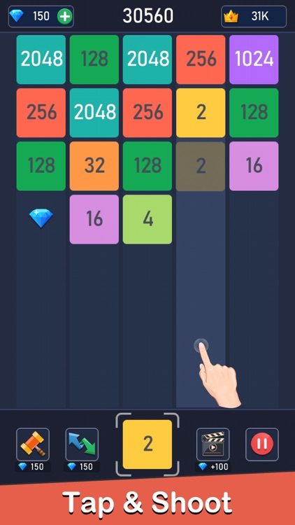 2048 Merge - Number Puzzle