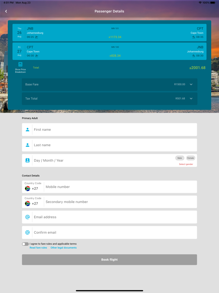 kulula.com travel app