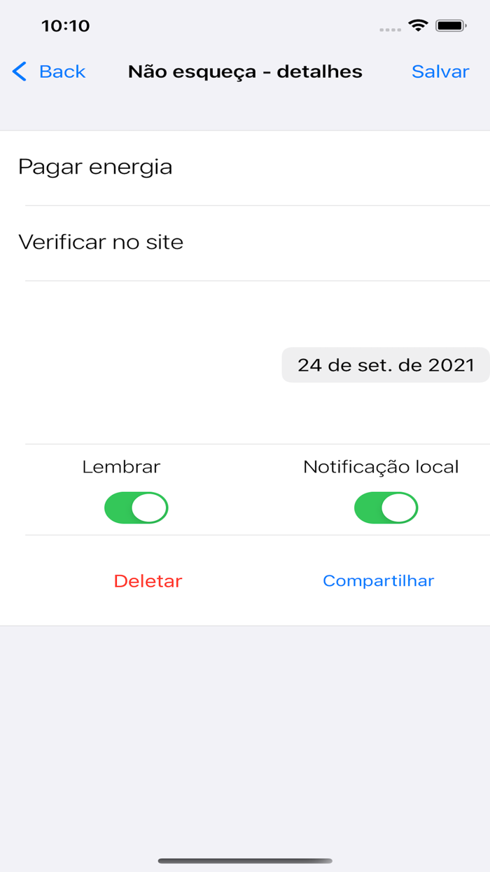 Não Esqueça App