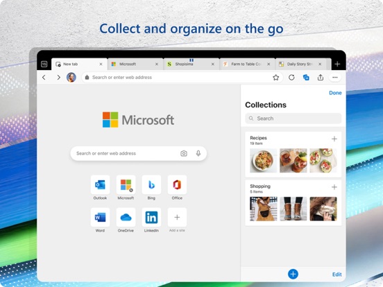 Microsoft Edge: Web Browser Screenshots