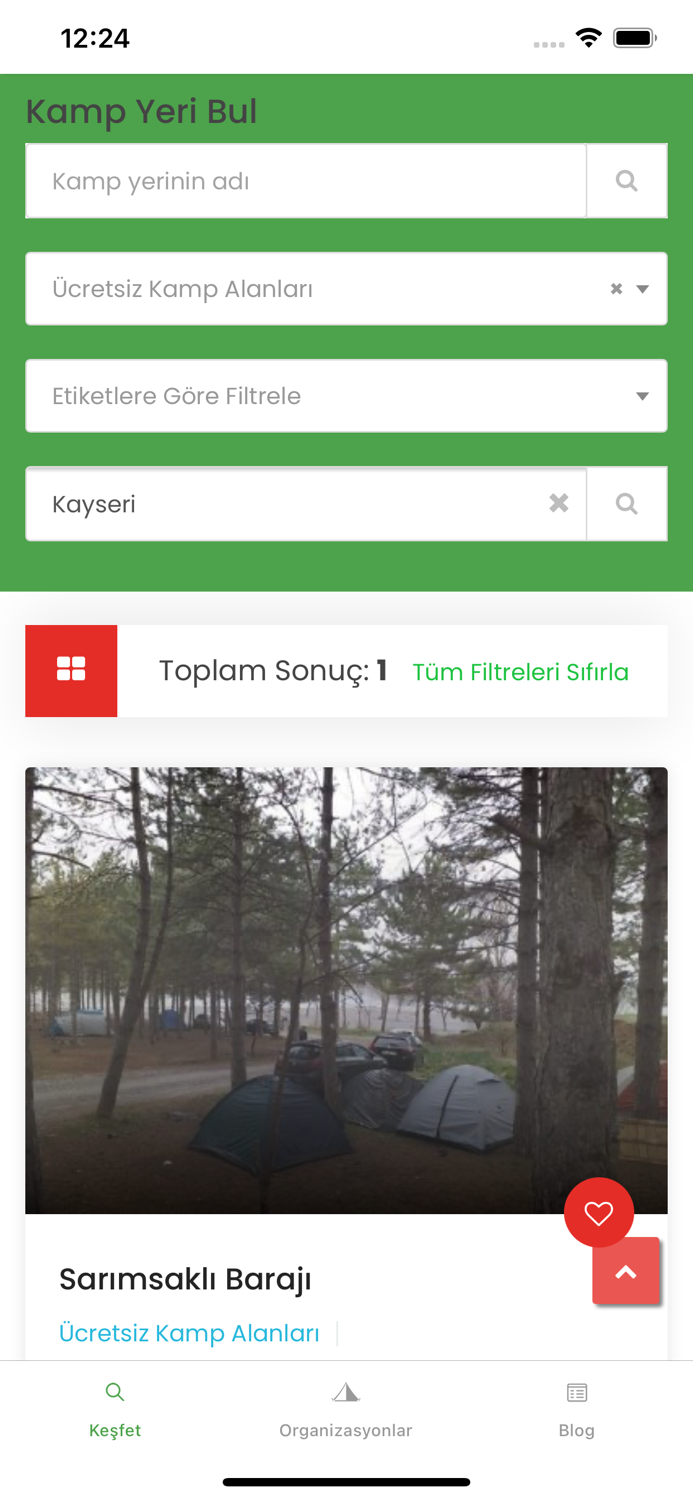 Camping Turkey - Kamp Alanları