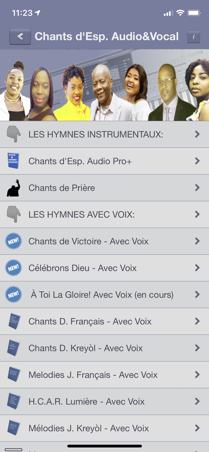 Chants dEsp. Audio  Vocale