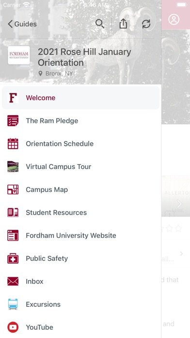 How to cancel & delete Fordham Orientation from iphone & ipad 4