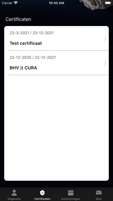 CURA Cursisten App screenshot 2