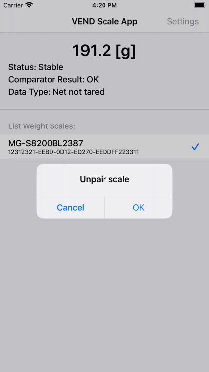 Weight Scale for VEND POS screenshot-3