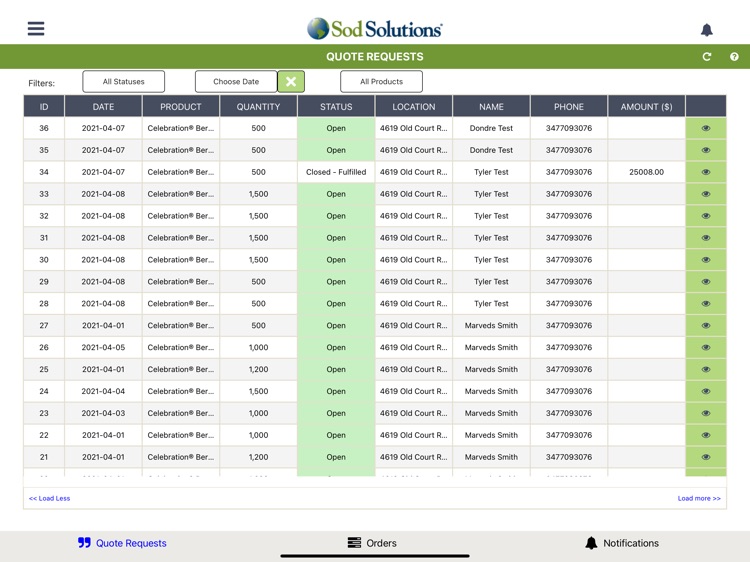 SodSolutions Vendor