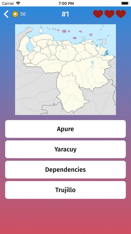 Venezuela: States Map Quiz