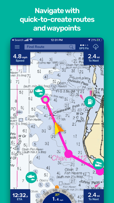 PRO CHARTS - Marine Navigation Screenshot