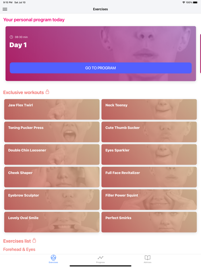 Face Yoga Exercise Lift App