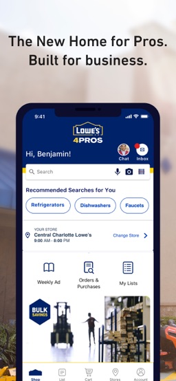 Lowe's Home Improvement app screenshot