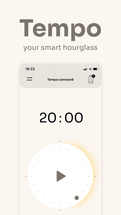 Tempo - Le sablier connecté
