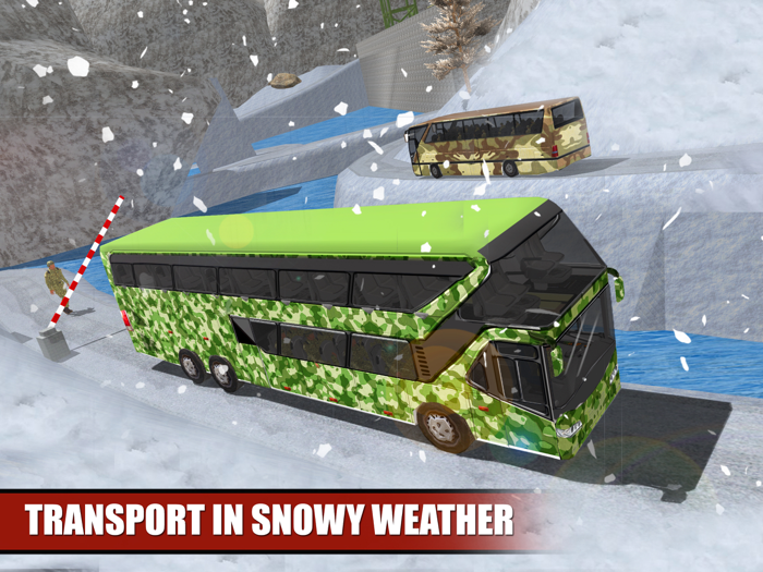 US Army Coach Bus Driving Sim