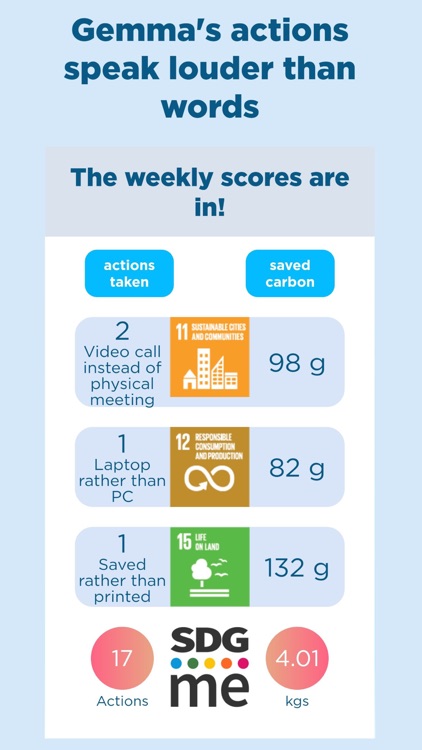 SDGme personal action tracker screenshot-3