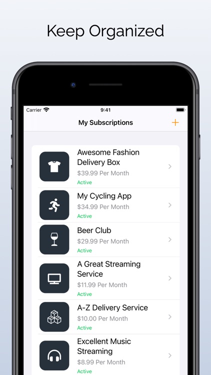Daxal - Subscription Tracking