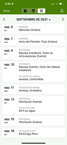 Captura 5 Alerta de Período Lite iphone