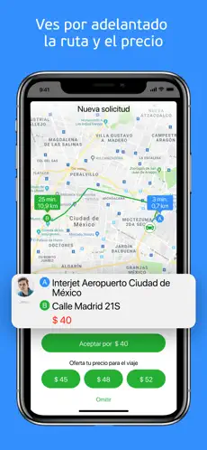 Capture 5 inDriver: Taxi alternativo iphone